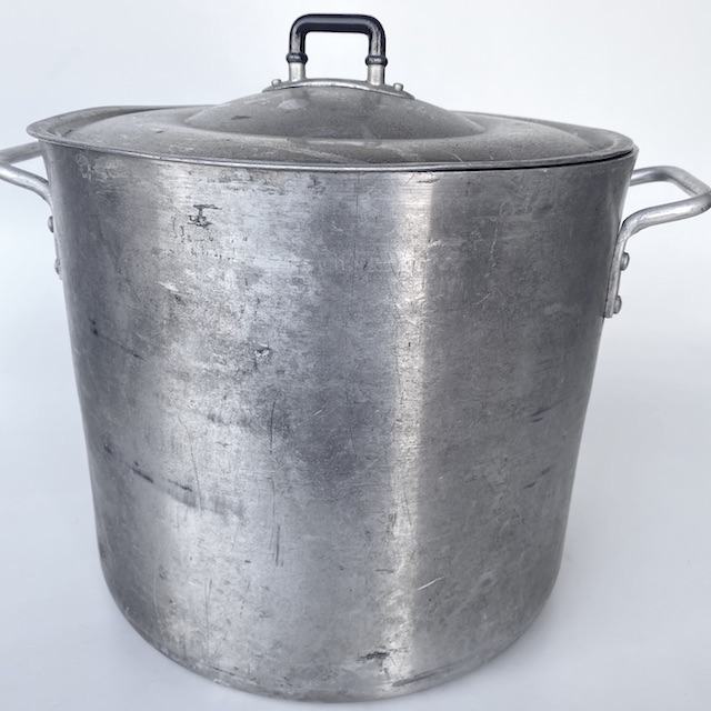 POTS n PANS, Aluminium Stock Pot Commercial Style w Lid - Ex Large